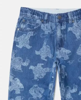 Monster Print Straight-Leg Jeans Monster Print Straight-Leg Jeans