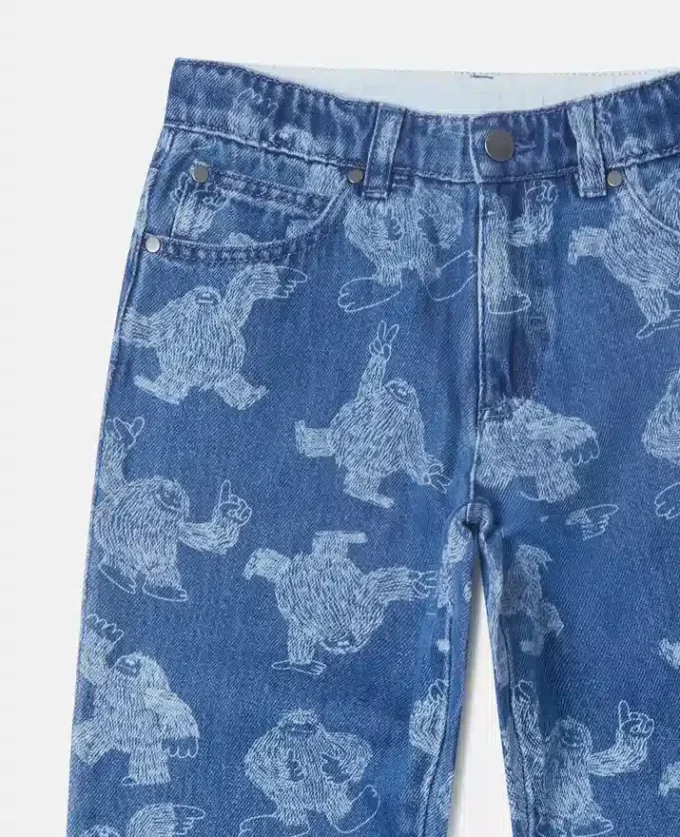 Monster Print Straight-Leg Jeans Monster Print Straight-Leg Jeans
