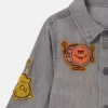 Music Graphic Embroidered Denim Jacket Music Graphic Embroidered Denim Jacket