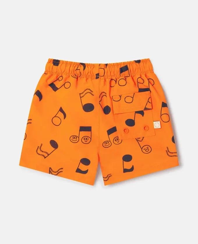 Music Notes Print Swim Shorts Music Notes Print Swim Shorts
