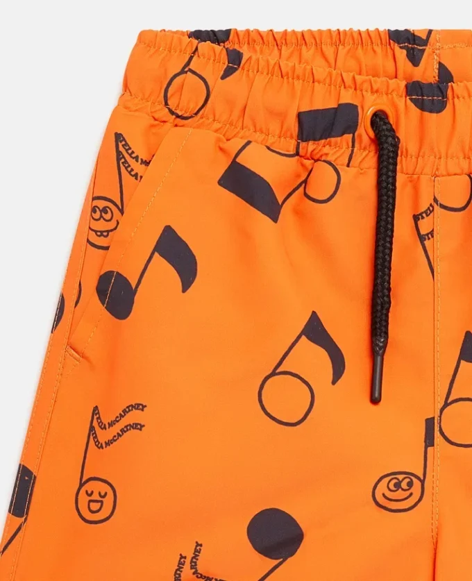 Music Notes Print Swim Shorts Music Notes Print Swim Shorts