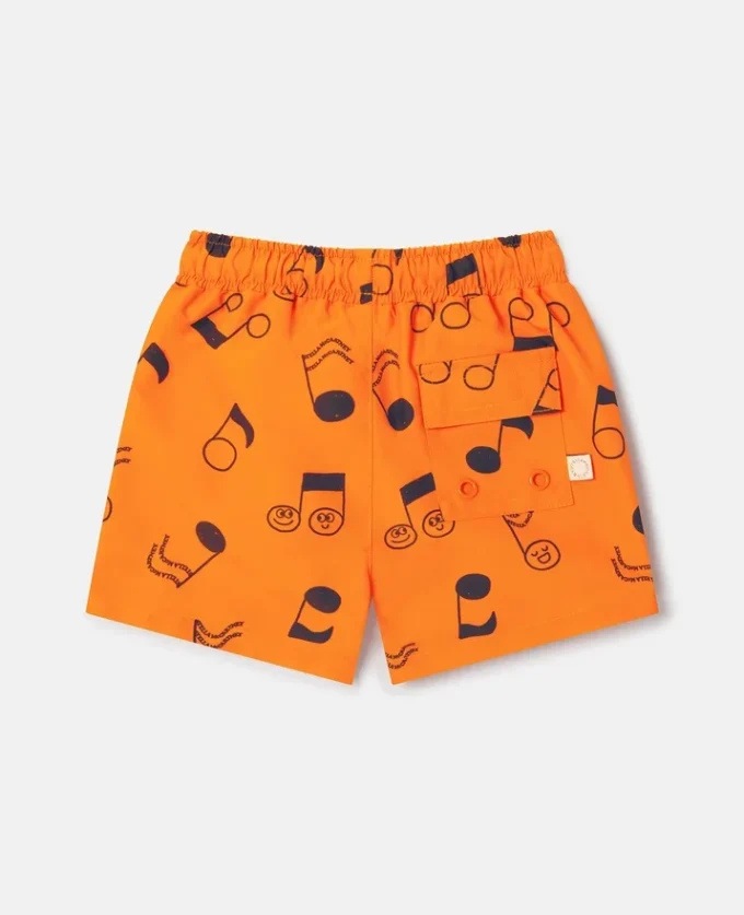 Music Notes Print Swim Shorts Music Notes Print Swim Shorts