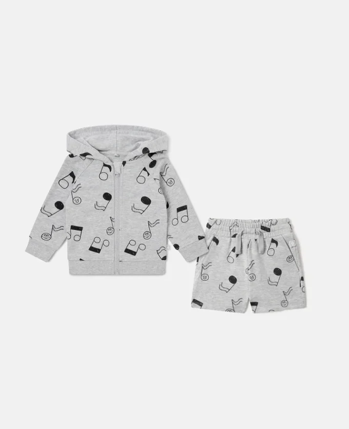 Music Print Tracksuit Set Music Print Tracksuit Set
