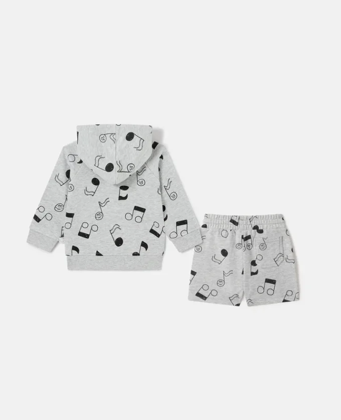 Music Print Tracksuit Set Music Print Tracksuit Set