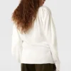 Neck-Tie Shoulder Pad Long-Sleeve Shirt Neck-Tie Shoulder Pad Long-Sleeve Shirt