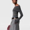 Off-Shoulder Long-Sleeve Jumper Off-Shoulder Long-Sleeve Jumper