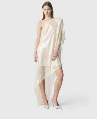 One-Sleeve Sequin Dress One-Sleeve Sequin Dress