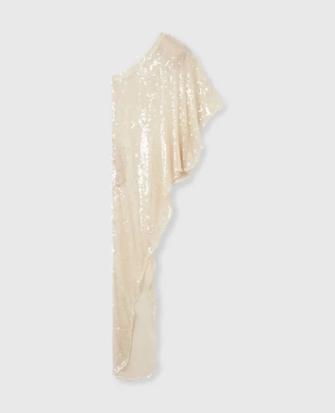 One-Sleeve Sequin Dress One-Sleeve Sequin Dress