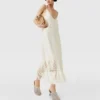 Open-Knit Fringe Midi Dress Open-Knit Fringe Midi Dress