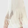 Open-Knit Fringe Midi Dress Open-Knit Fringe Midi Dress