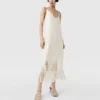 Open-Knit Fringe Midi Dress Open-Knit Fringe Midi Dress