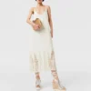 Open-Knit Fringe Midi Dress Open-Knit Fringe Midi Dress