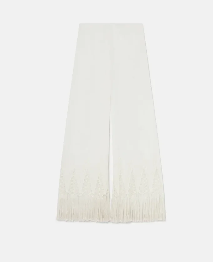 Open-Knit Fringe Wide-Leg Pants Open-Knit Fringe Wide-Leg Pants