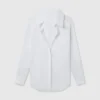Open V-Neck Collared Shirt Open V-Neck Collared Shirt