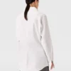 Open V-Neck Collared Shirt Open V-Neck Collared Shirt
