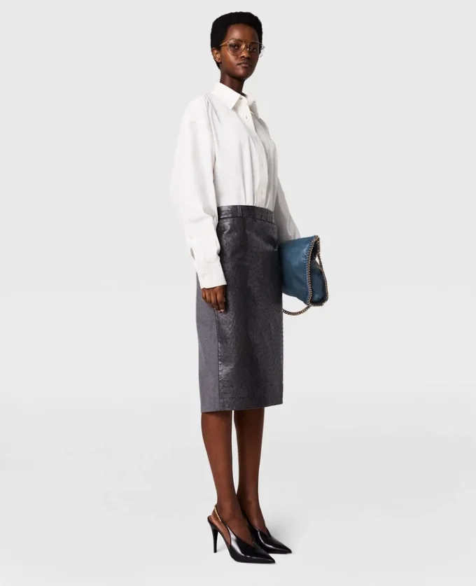 Ostrich Texture Midi Skirt Ostrich Texture Midi Skirt