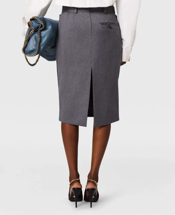 Ostrich Texture Midi Skirt Ostrich Texture Midi Skirt