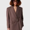 Oversized Double-Breasted Blazer Oversized Double-Breasted Blazer