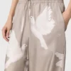 Oversized Drawstring Dove Print Pants Oversized Drawstring Dove Print Pants