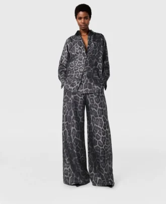 Oversized Drawstring Leopard Print Pants Oversized Drawstring Leopard Print Pants
