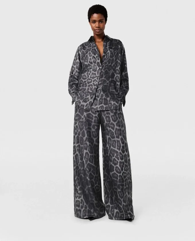 Oversized Drawstring Leopard Print Pants Oversized Drawstring Leopard Print Pants