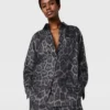 Oversized Leopard Print Shirt Oversized Leopard Print Shirt