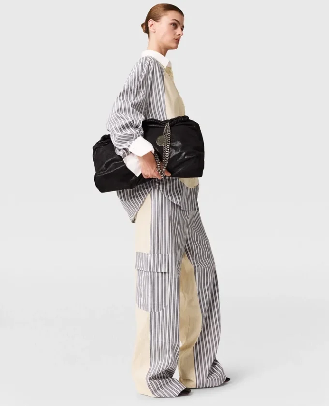 Oversized Mixed Stripe Cargo Trousers Oversized Mixed Stripe Cargo Trousers