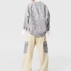 Oversized Mixed Stripe Cargo Trousers Oversized Mixed Stripe Cargo Trousers