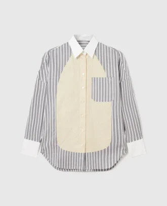 Oversized Mixed Stripe Shirt