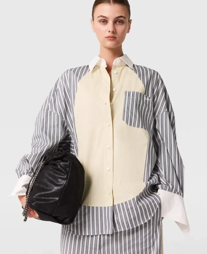 Oversized Mixed Stripe Shirt Oversized Mixed Stripe Shirt