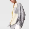 Oversized Mixed Stripe Shirt Oversized Mixed Stripe Shirt