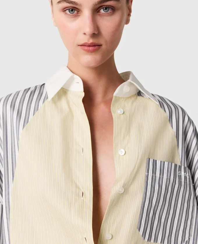 Oversized Mixed Stripe Shirt Oversized Mixed Stripe Shirt