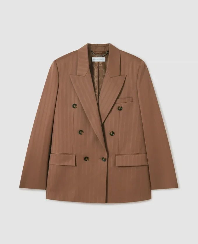 Oversized Pinstripe Double-Breasted Blazer Oversized Pinstripe Double-Breasted Blazer
