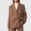 Oversized Pinstripe Double-Breasted Blazer Oversized Pinstripe Double-Breasted Blazer