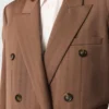 Oversized Pinstripe Double-Breasted Blazer Oversized Pinstripe Double-Breasted Blazer