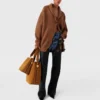 Oversized Ribbed V-Neck Cardigan Oversized Ribbed V-Neck Cardigan