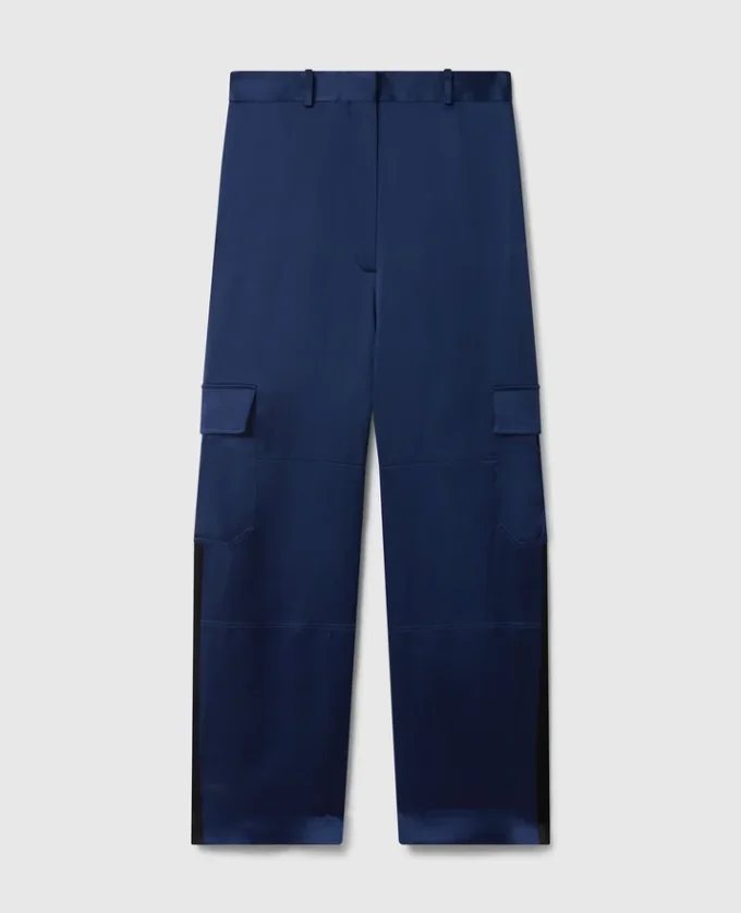 Oversized Satin Cargo Trousers Oversized Satin Cargo Trousers