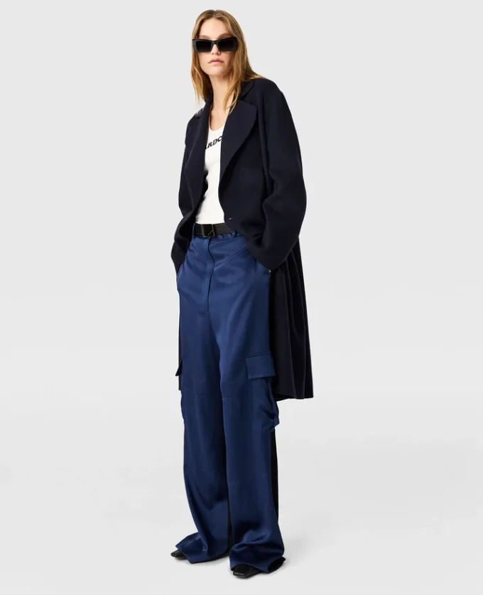 Oversized Satin Cargo Trousers Oversized Satin Cargo Trousers
