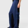 Oversized Satin Cargo Trousers Oversized Satin Cargo Trousers