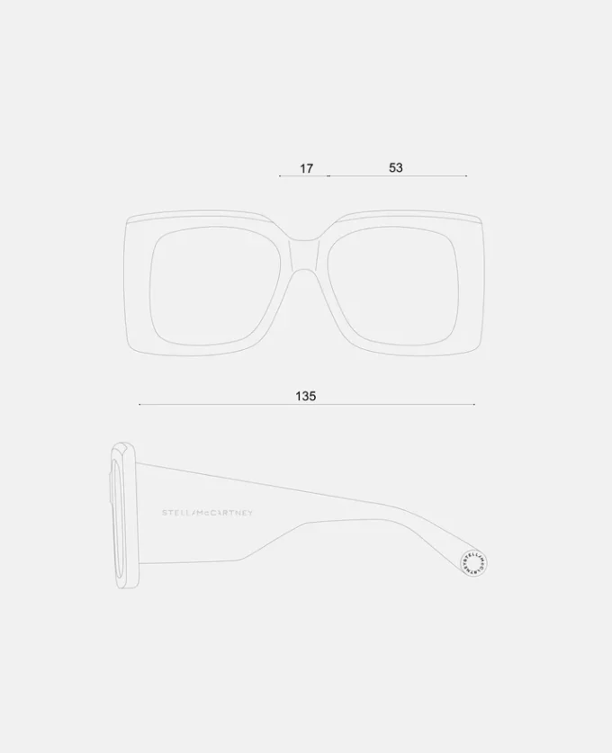 Oversized Square Gradient Sunglasses Oversized Square Gradient Sunglasses