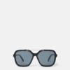Oversized Square Metal Bar Sunglasses Oversized Square Metal Bar Sunglasses