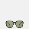 Oversized Square Metal Bar Sunglasses Oversized Square Metal Bar Sunglasses
