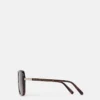 Oversized Square Metal Bar Sunglasses Oversized Square Metal Bar Sunglasses