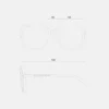Oversized Square Metal Bar Sunglasses Oversized Square Metal Bar Sunglasses