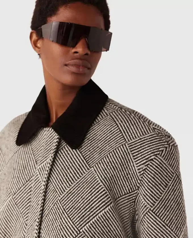 Oversized Tweed Bomber Jacket Oversized Tweed Bomber Jacket