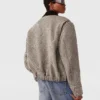 Oversized Tweed Bomber Jacket Oversized Tweed Bomber Jacket