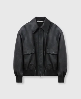 Oversized Vegan Bomber Jacket Oversized Vegan Bomber Jacket