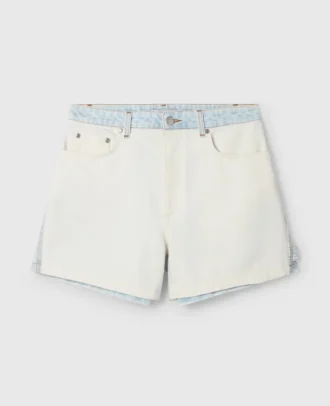 Paneled Denim Shorts Paneled Denim Shorts
