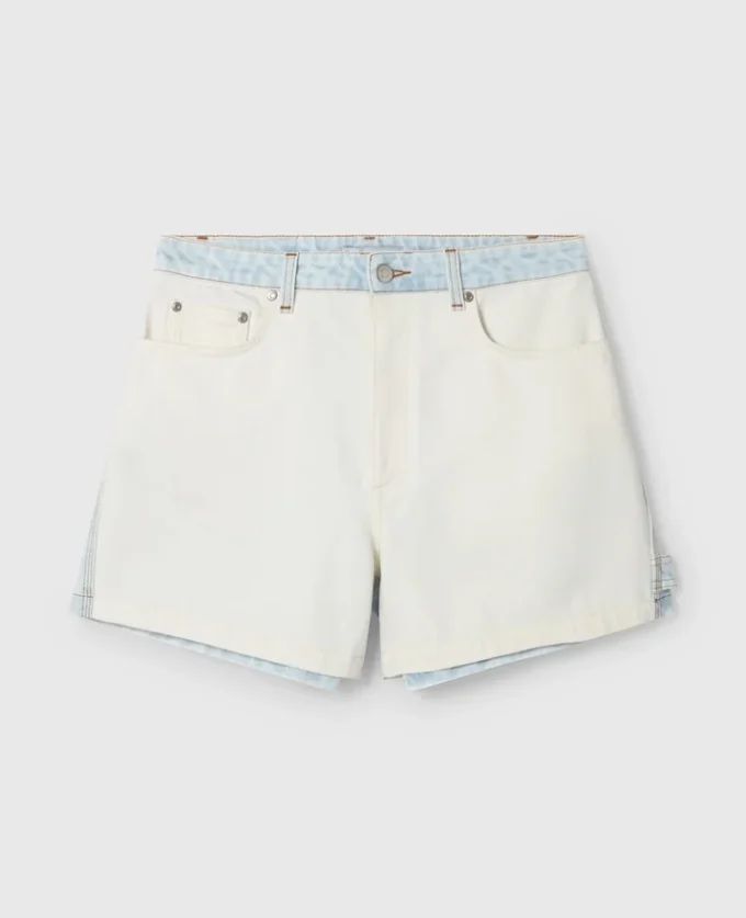 Paneled Denim Shorts Paneled Denim Shorts