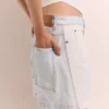 Paneled Denim Shorts Paneled Denim Shorts